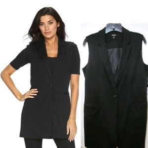 NWT APT.9 Long Gray Fully Lined Buttoned Vest